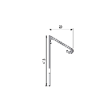 PROFILÉ GOUTTE D'EAU - 20 mm - 2,50 m à visser