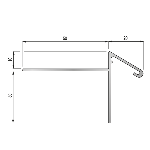 PROFILÉ GOUTTE D'EAU 10mm - 20 mm - 2,50 m à sceller