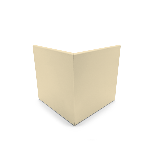 Pièce angle sortant pour bord de rive 100mm - à encastrer