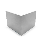 Pièce angle sortant pour bord de rive 80mm - à encastrer