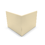 Pièce angle sortant pour bord de rive 80mm - à encastrer