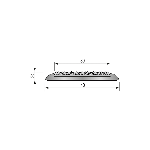 Plat de marche quartz P4-Q 40 mm - 3,00 m Adhésivé