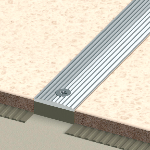 Profilé antidérapant strié métallique FA32 24 mm - 2,70 m à sceller