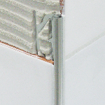 QUART DE ROND OUVERT 6mm avec retour - 32x6 mm - 2,50 m à sceller