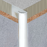 QUART DE ROND OUVERT 8mm avec retour - 34x9 mm - 2,50 m à sceller