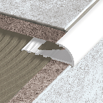 QUART DE ROND OUVERT pvc 10mm - 26x11 mm - 2,50 m à sceller