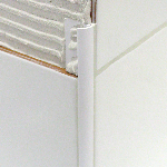 QUART DE ROND OUVERT pvc 6mm - 26x7 mm - 2,50 m à sceller