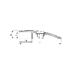 RAMPE D'ACCÈS RMP4 50 mm - 3,00 m à visser - pour revêtement de 8 mm