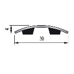 SEUIL plat 30 mm - 0,93 m Adhésivé Butyle