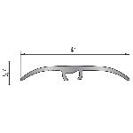 Seuil multi-niveaux plaxé Harmony 41mm - 0,93m Fixation invisible 