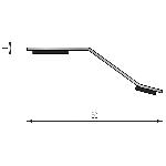 Seuil multi-niveaux Presto Premium 50 mm - 0,93 m Adhésivé Butyle 