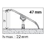 Barre de seuil multi-niveaux - Alu naturel - 2,70mx47mm Dinafix DINAC