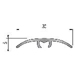 Seuil Dinafix 30 mm - 2,70 m Fixation invisible