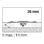 Seuil Dinafix extra-plat 35 mm - 2,70 m Fixation invisible