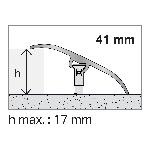 Seuil Dinafix plaxé 41 mm - 2,70 m Fixation invisible