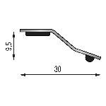 Seuil Multi-niveaux  30 mm - 0,93 m Adhésivé Butyle