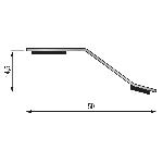 Seuil Multi-niveaux  50 mm - 0,93 m Adhésivé Butyle