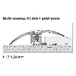 Seuil Multi-Niveaux : 51 mm (petit socle) - DINAC