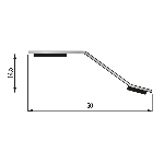 Seuil multi-niveaux Presto Premium 50 mm - 0,93 m Adhésivé Butyle