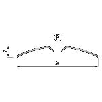 Seuil plat  50 mm - 2,70 m à visser
