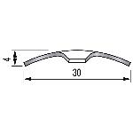 Seuil plat 30 mm - 1,66 m à visser