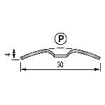 Seuil plat 30 mm - 0,83 m à visser