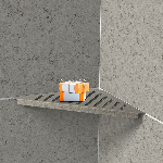 TABLETTE L INOX 270 mm - à sceller