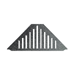 TABLETTE L INOX 270 mm - à sceller