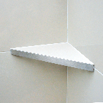 TABLETTE RÉVERSIBLE INOX 290 mm - à encastrer avec semelle