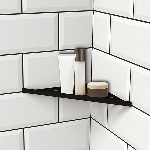 TABLETTE RÉVERSIBLE INOX 290 mm - à encastrer avec semelle