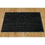 TAPIS GRATTANT OBIOU 60 X 90 cm - Anthracite - Livré roulé étiqueté sous gaine plastique