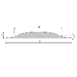 arrêt douche pvc gris clair 3.00 m - à coller