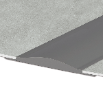 arrêt douche pvc gris foncé 3.00 m - à coller