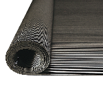 natte striée ép. 3 mm - 120 cm - rouleau de 10 m - Noir