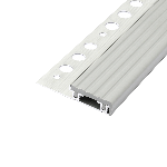 nez de marche ca GM insert pvc gris 12,5mm - 31,5 mm - 2,50 m - à sceller