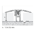 seuil dina'p EXTRA-PLAT 48 mm + grand socle - 2,70m à visser